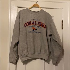 Coral reef yacht club sweatshirt